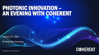 Photonics Innovation - An Evening With Coherent