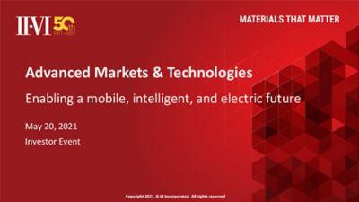 Advanced Market & Technologies Investor Event