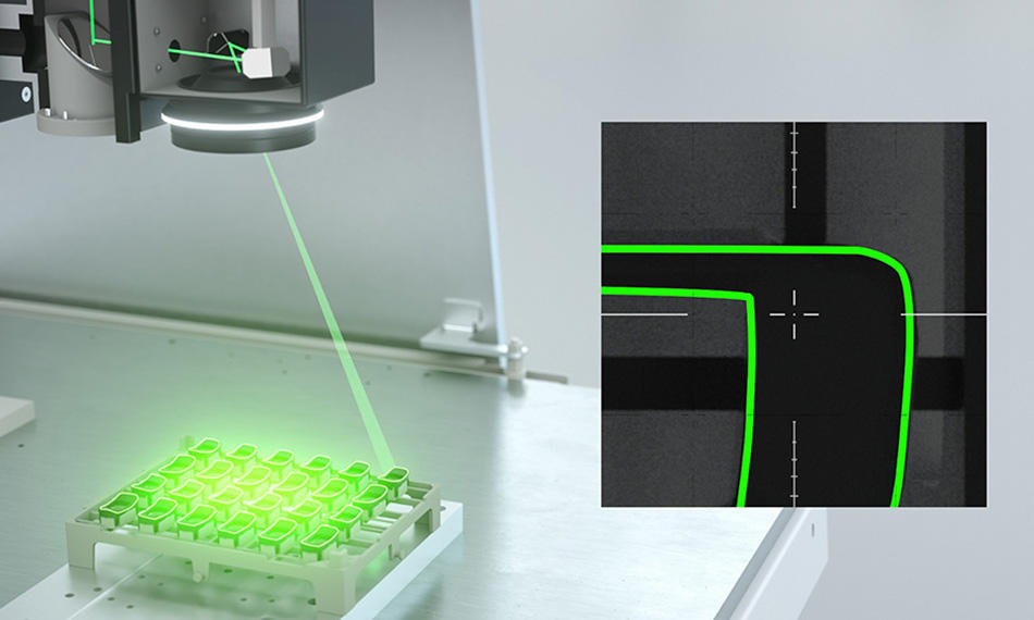 Vision and pattern recognition capabilities included in Laser FrameWork, combined with a TTL vision system, ensure mark placement accuracy.